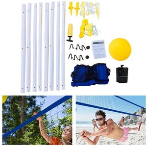 Professionele Volleybal Netto Set Zomer Strand Verstelbare Hoogte Accessoires Tennis Training Outdooor Sport Opvouwbare Oefening