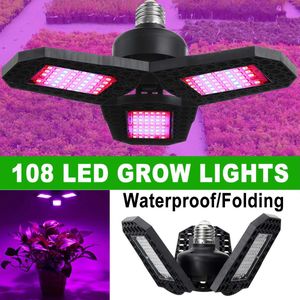 100W 200W 300W Led Kweeklampen Panel Led Full Spectrum 108 Leds Groeien E26/E27 Led plantengroei Lamp Greenhouse Hydrocultuur Systemen