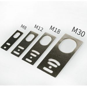 Rechte Bracket Mount Voor M8/M12/M18/M30 Proximity Sensoren Schakelaar Ondersteuning