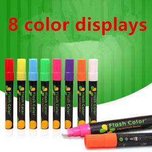 1 stuk/Batch Van Vloeibare Krijt Herschrijfbare Marker Daytime Pen Kleur Art Verf Boord LED Schoolbord Glow Gewijd Schilderen pen
