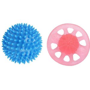 TopSpiky Massage Bal, 7.5Cm (Sky Blue) &amp; Squeeze En Flex Vinger Extension Trainer Therapie Stress Bal Training