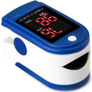 1 Pcs Vinger Clip Pulsoximeter Abs Laag Stroomverbruik Monitor Bloedzuurstofverzadiging Hartslagmeter