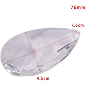 1Pcs Clear Kroonluchter Glas Kristallen Lamp Multi Facet Kraal Transparant Opknoping Druppels Hangers