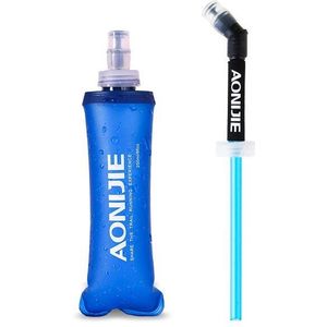 Aonijie 250Ml 500Ml Tpu Soft Drink Waterfles Opvouwbare Waterzak Fles Voor Outdoor Sport Camping Gezondheid Gratis bpa