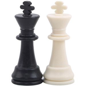Schaakstukken/Plastic Compleet Schaakstukken Schaken Magnetische Internationale Woord Schaakspel Entertainment Zwart & Wit
