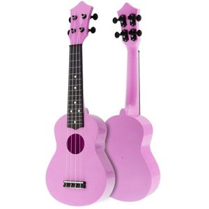 21 Inch Akoestische Ukulele Uke 4 Snaren Hawaii Gitaar Gitaar Instrument Voor Kinderen En Muziek Beginner Roze