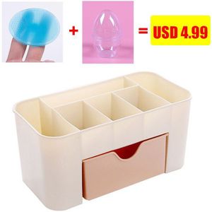 YiCleaner Cosmetische Box Plastic Organizer Make Up Borstel opbergdoos Lade Wattenstaafjes Stick Storage Case