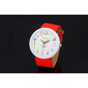 Vrouwen Horloges Womage Creatieve Multicolor Potlood Naald Cartoon Horloges Grote Aantal Horloges Meisjes Relogio Masculino