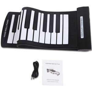 Draagbare 61 Toetsen Opvouwbaar Piano Usb Midi Keyboard Elektronische Piano De Hand Roll Piano Toetsenbord Instrument