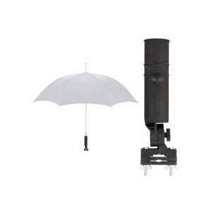 Universele Zwart Golfkar Paraplu Houder Stand Duurzaam Verstelbare Hoek Voor Buggy Winkelwagen Baby Kinderwagen Rolstoel