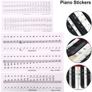 Piano Elektronisch Orgel Personeel Sticker 88/61/54/37/32 Key Piano Spectrum Stickers Symbool Transparante Afneembare Voor piano Beginner