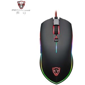 Motospeed V40 6 Knoppen 4000 Dpi Marco Programmeerbare Usb Wired Optical Gaming Mouse Led Backlit Muizen Voor Pc Laptop Computer gamer