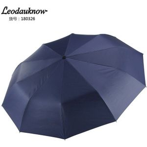 Leodauknow Drie vouwen volautomatische UV en winddicht zon en wind protection10k men'sbusiness elite zonnige en regenachtige paraplu