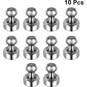 10 Stuks Metalen Magnetische Pins Duurzaam Magneten Locker Sterke Magneten Push Pin Praktische Magneet Pin Voor Home Office School Koelkast kitc