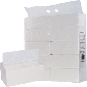 10 Packs Tissues Tissue 3-Ply 300 Trekt Tissues Auto Tissue Gezicht Tissue Wegwerp Huishoudelijke Toiletpapier