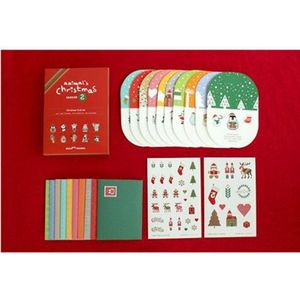 20 Stks/set 10 kaarten 10 enveloppen Kerst Postkaart/Wenskaart/wens Kaart/Kids Chrismas