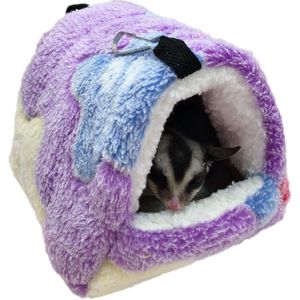 Winter Warm Hamster Bed Opknoping Suiker Zweefvliegtuig Hamsters Hangmat Nest Thuis Kleine Huisdier Kooi Accessoires Beddengoed Voor Rat Verbergen Cave