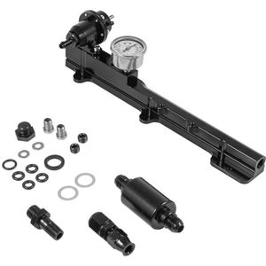 -Brandstofdrukmeter Fuel Pressure Regulator Gauge Fuel Rail Kit Past Voor Honda B16 B18 B20