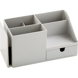 Abs Plastic Multifunctionele Desktop Organizer Storage Box Voor Pen Potlood Briefpapier, Cosmetische Mobiele Telefoon Afstandsbediening Houder