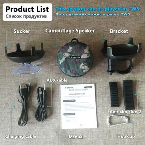Portable Bikes TWS Bluetooth-luidspreker Krachtige fietskolom IPX7 Waterdichte doucheluidspreker Akoestiek Super Base 3D Stereo Subwoofer Boombox Muziekcentrum Home Theater Soundbar Woofer Handsfree