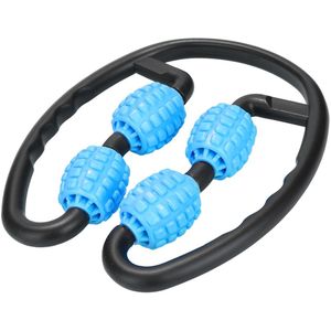 4-Wiel Been Spier Stimulator Lichaam Vormgeven Ontspanning Roller Yoga Fitness Klem Massage Stok