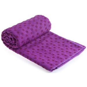 Multifunctionele Non-Slip Yoga Mat Sport Zweet-Absorberende Plum Patroon Versiering Yoga Handdoek