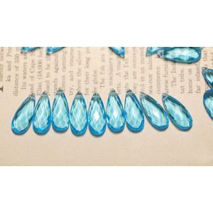 Een Stukken Losse Kralen Londen Blue Kleur Quartz Peer Facet 8*20Mm Voor Diy Sieraden Maken Fppj Natuur Edelsteen