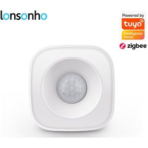Lonsonho Zigbee Tuya Smart Pir Motion Sensor Detector Smart Leven Home Security Alarm Systeem