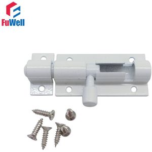 4 stks Barrel Bolt 2/3/4/5/6/8 inch Aluminium Deur Klink witte Deur Bolt Klink Hardware voor Thuis Gate Veiligheid