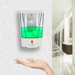 HMJIA Automatische Zeepdispenser – 500 Ml, Contactloos, 5 Standen, Ideaal Voor Badkamer & Keuken (zilver)