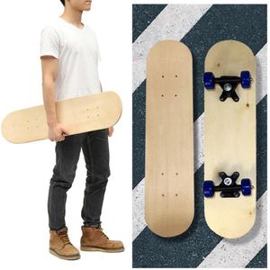 Eenvoudige Diy Hout Genot Sport Blank Skateboard Dubbele Concave Dek Contest Ambachten Dubbele Skate Decks Decoratie