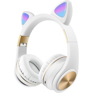 Leuke Kat Bluetooth Headset Oortelefoon Draadloze Hoofdtelefoon Stereo Opvouwbare Sport Oortelefoon Microfoon Headset Handenvrij MP3 Speler