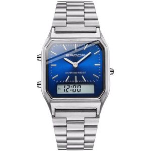 Sanda Goud Mannen Horloges Top Luxe Led Digitale Horloge Mannen 5ATM Waterdichte Rose Gouden Klok Zwart Relogio Masculino 747