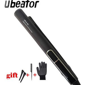 Koreaanse Professionele Keramische Brede Plaat Stijltang Snelle Verwarming Flat Iron Dual Voltag 3D Drijvende Styling Tools