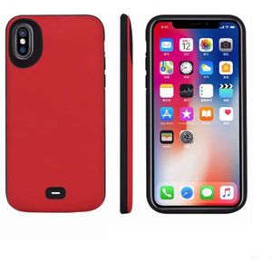 Vloeibare siliconen Backup Battery Case Voor iPhone 6 6 S 7 8 Plus Power Bank Opladen Case Voor iPhone X batterij Oplader Back Cover