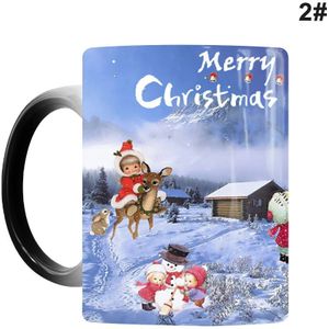 340Ml Kerst Keramische Kleur Veranderende Cup Koffie Mok Warmtegevoelige Thermochrome Koffie Melk Water Cup Kleur Veranderende Cups 2