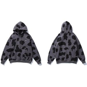 Lacible Hip Hop Streetwear Hoodie Mannen Koe Kleur Print Harajuku Hoodie Sweatshirt Losse Fleece Winter Katoenen Hoodie Mannen