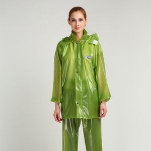Waterdichte PVC Regen Jas voor Vrouwen Regen Broek Mannen Dunne Regenkleding Op Outdoor Volwassen Split Regenjas YY071