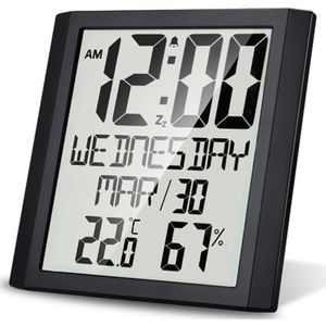 TS-8608 Digitale Wekker Indoor Thermometer Hygrometer Kalender Klok Wekker Magnetische Elektronische Koken Countdown Tijd