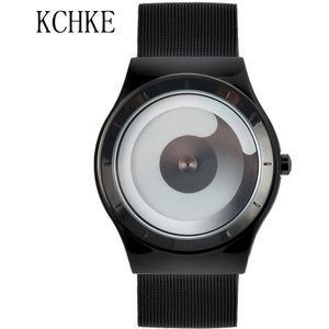 Kchke Heren Horloge High-End Luxe Sport Horloge Rvs Mesh Quartz Horloge Relogio Masculino