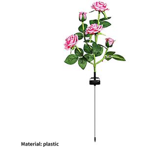 Solar Tuinverlichting Led Waterdichte Simulatie Rose Flower Solar Decoratieve Verlichting Voor Tuin Binnenplaats Terras Path Oprit