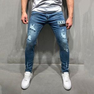 Jeans Mannen Streetwear Mannen Broek Slanke Gat Rits Been Potlood Broek Jeans Voor Mannen Kleding Casual Joggingbroek Broek Ropa hombre