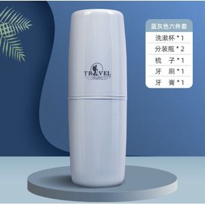 Etravel 4/6 In1 Reizen Wassen Cup Reizen Tandenborstel Doos Shampoo Fles Reizen Wassen Set Reizen Draagbare Toothbrushing Cup Met Kam