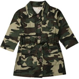 Kid Baby Meisje Kleding Camouflage Top Coat Jacket Uitloper Windbreaker