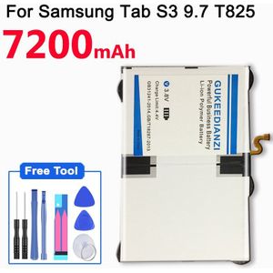 Gukeedianzi Tablet Batterij EB-BT825ABE 7200Mah Voor Samsung Galaxy Tab S3 9.7 Inch SM-T825C SM-T820 SM-T825 SM-T825Y Batterij