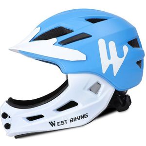 West Fietsen Kid Helm Full Face Bescherming Mountain Mtb Road Fiets Helm Afneembare Kinderen Sport Veiligheid Fietshelm