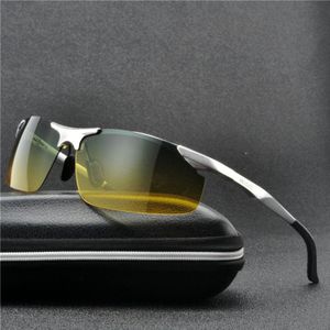 Nachtzicht Bril Voor Rijden Gele Zonnebril Mannen Gepolariseerde UV400 Night Driver Glazen Fml