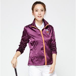 Vrouwen Golf Jas Herfst Winter Winddicht Lange Mouwen Jas Jas Dames Volledige Rits Sportkleding Golf Kleding Maat S-XL