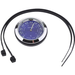 1 Stuk Klok Horloge Thermometer Hygrometer 7/8 Inch-1 Inch Universal Voor Motorfiets Stuur Mount Wijzerplaat