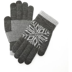 Winter Handschoenen Touch Screen Handschoenen Vrouwen Mannen Warm Stretch Knit Mittens Imitatie Volledige Vinger Vrouwelijke Gehaakte Thicken Handschoenen